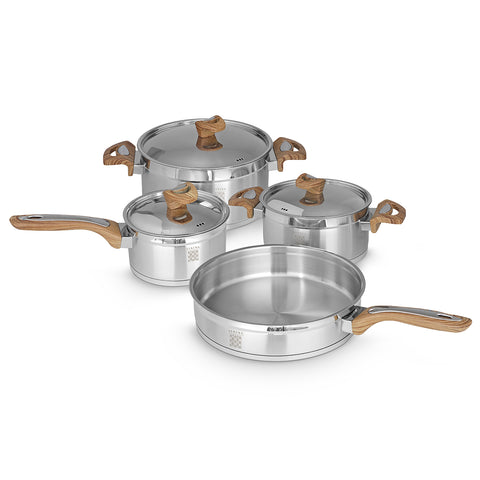 Serenk Definition pot set with lids, all types of cookers including induction