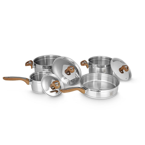 Serenk Definition pot set with lids, all types of cookers including induction