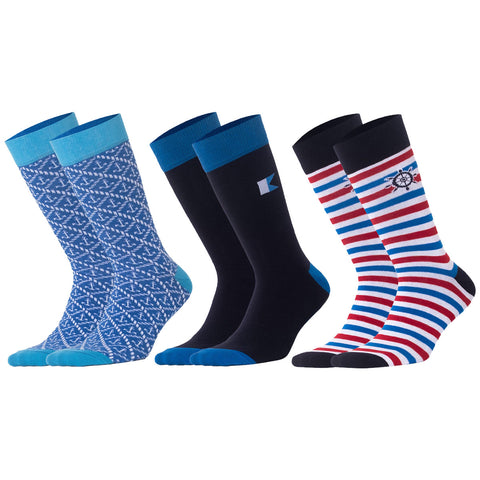 Biggdesign Ocean Herren Socken Set - Größe 41-46 5er Pack