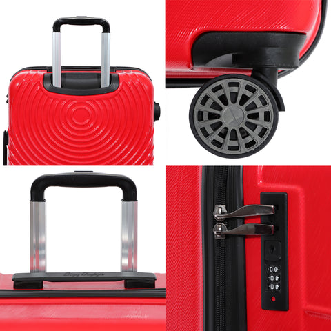 Biggdesign Cats suitcase set suitcase set 3 pieces hard shell red