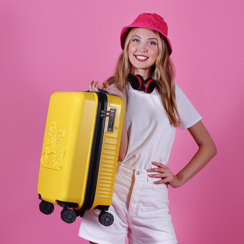 Biggdesign Cats Suitcase Small Yellow