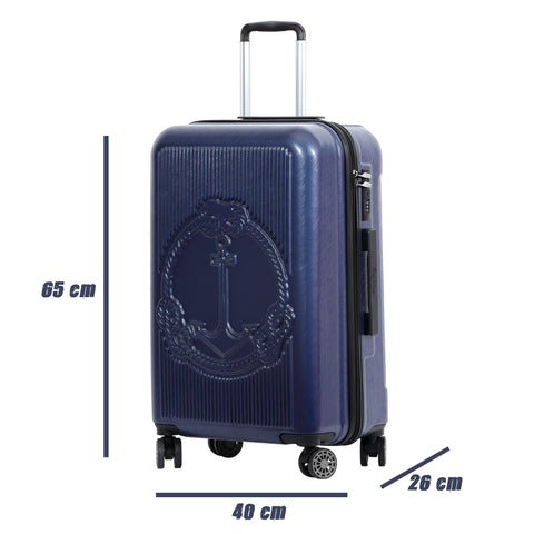 Biggdesign Ocean Koffer Hartschale Mittelgroß Blau