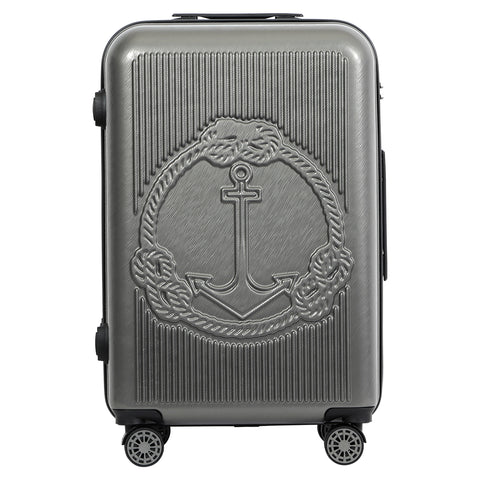 Biggdesign Ocean Suitcase Hard Shell Medium Gray