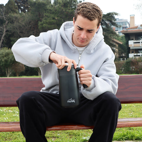 Any Morning Thermos Isolierkanne, Schwarz