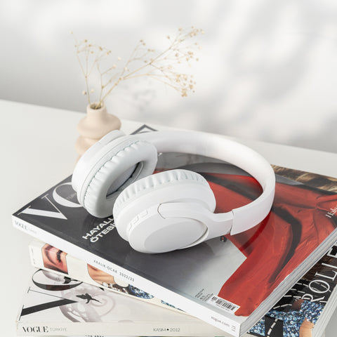 Moodix KO23NB1701W ANC Bluetooth On-Ear-Kopfhörer, Weiß