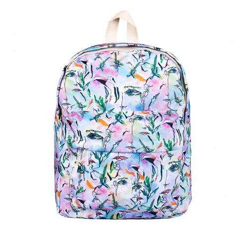 Biggdesign Faces Rucksack, Weiß