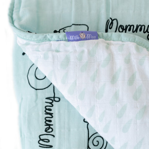 Milk&Moo Sangaloz Musselin Flauschige Babydecke, 90x110 cm