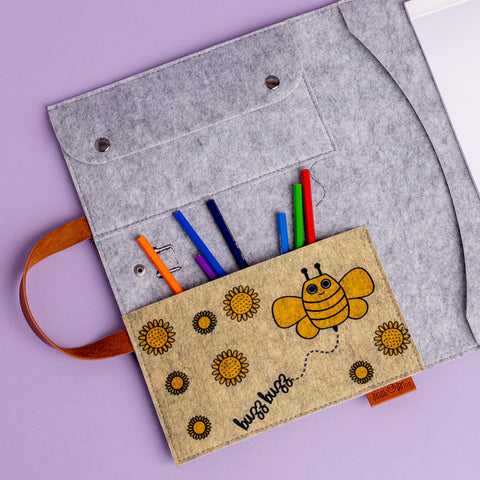 Milk&amp;Moo Buzzy Bee activity board for toddlers