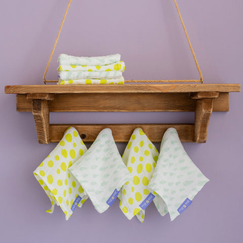 Milk&amp;Moo muslin burp cloths pack of 8