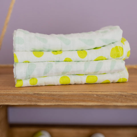 Milk&amp;Moo muslin burp cloths pack of 8