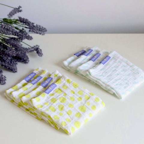Milk&amp;Moo muslin burp cloths pack of 8