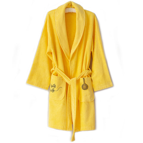 Milk&amp;Moo Buzzy Bee women's velvet bathrobe