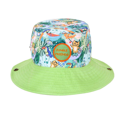 Milk&amp;Moo Jungle Friends Children's Breathable Unisex Fisherman Hat