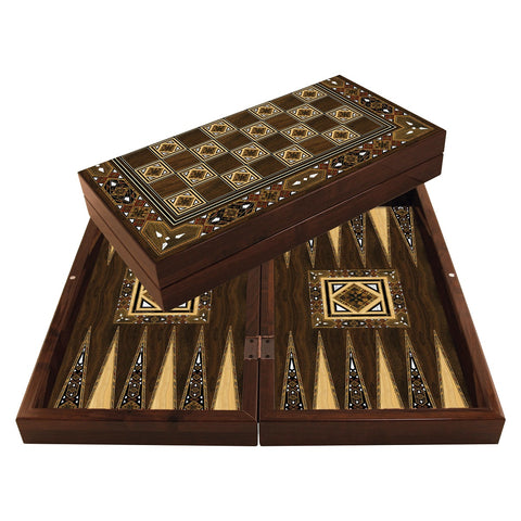 Star Antique Mosaik Backgammon-Set