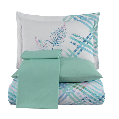 Hobby Irma Aqua – Ranforce Doppelbett-Bettbezug-Set