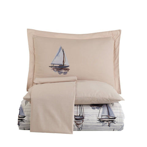 Hobby Milena Blue – Ranforce Doppelbett-Bettbezug-Set
