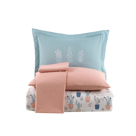 Hobby Paradie Blue – Poplin Studio Einzelbettbezug-Set