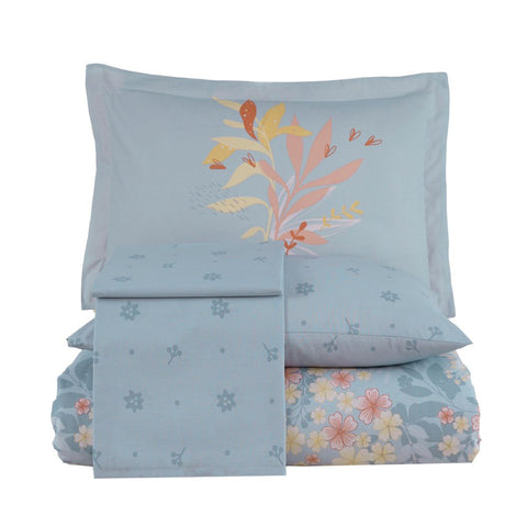 Hobby Serena Blue – Ranforce Doppel-Bettbezug-Set