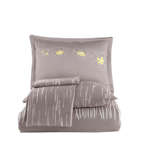 Hobby Adalia Platin – Doppel-Satin-Bettbezug-Set