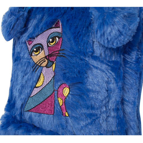 Biggdesign Blue Owl and City hot water bottle