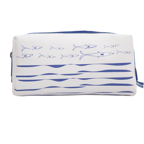 Biggdesign Fishers Damen Kosmetiktasche, Weiss, 18 x 9 cm
