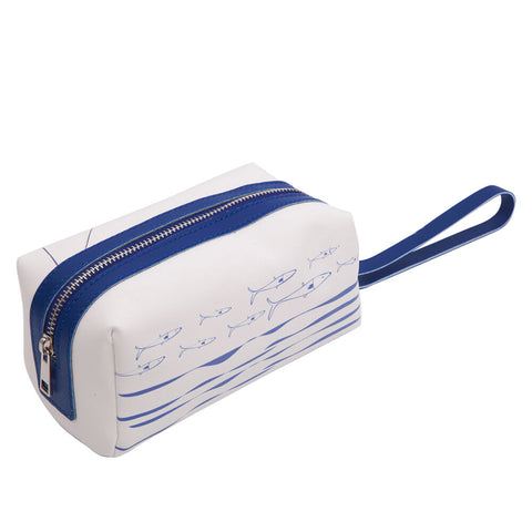 Biggdesign Fishers Damen Kosmetiktasche, Weiss, 18 x 9 cm