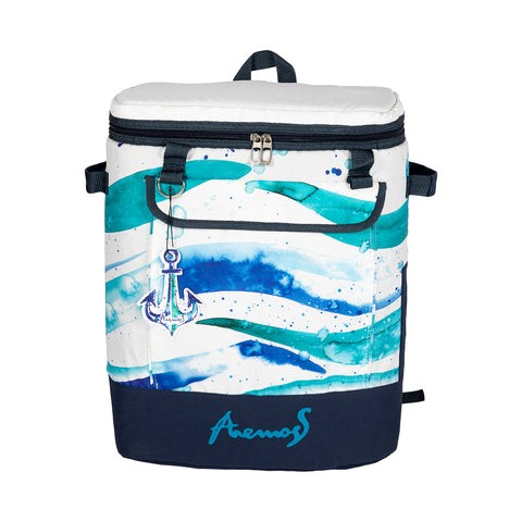 Anemoss Marine Collection Waves Cooler Backpack, White