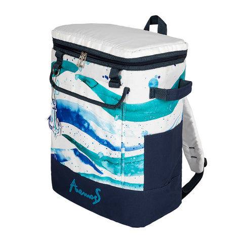Anemoss Marine Collection Waves Cooler Backpack, White