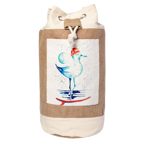 Anemoss Marine Collection Seagull Jute Tasche