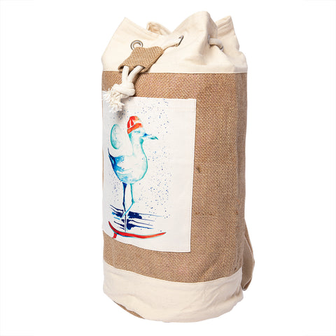 Anemoss Marine Collection Seagull Jute Tasche