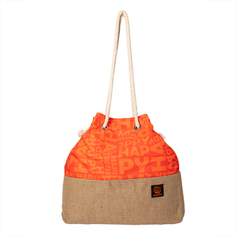 Biggdesign Moods Up Happy jute bag