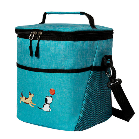 Biggdesign Dogs Cooler Bag, Turquoise, 10 L