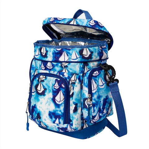 Anemoss Marine Collection Sailboat Cooler Bag, Thermal Lunch Box, Blue