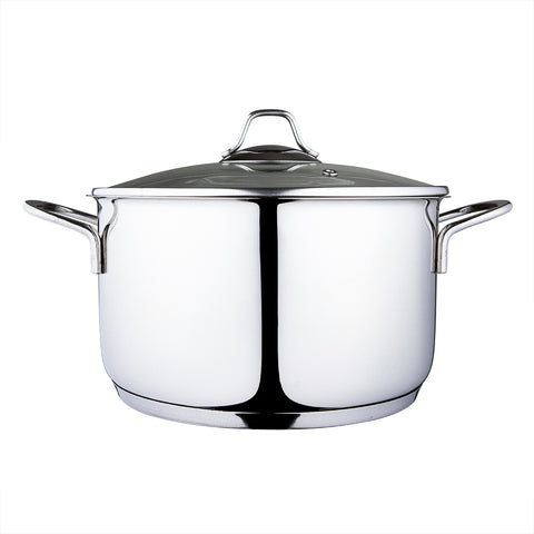 Serenk Modernist cooking pot, casserole dish, stainless steel pot, Ø 24 cm - 4.3 L