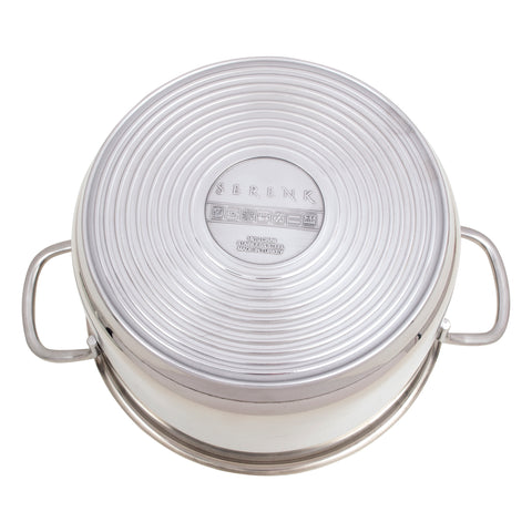 Serenk Modernist cooking pot, casserole dish, stainless steel pot, Ø 24 cm - 4.3 L