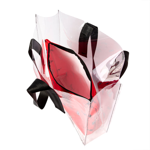 Biggdesign Cats transparent tote bag with inner pocket