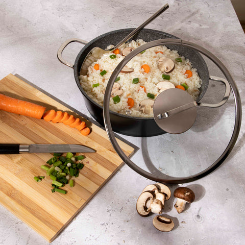 Serenk Excellence pan set, serving pan, saute pan, 3 pieces