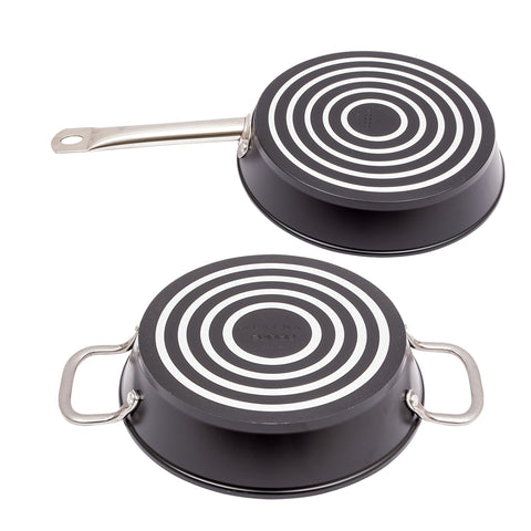 Serenk Excellence pan set, serving pan, saute pan, 3 pieces