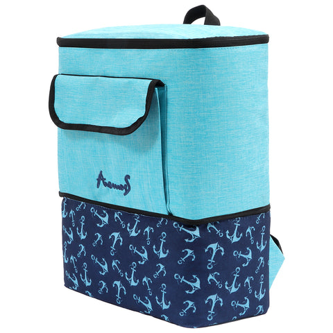 Anemoss Sailboat Cooler Backpack, Blue, 17 L