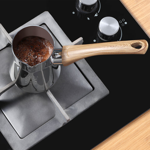 Serenk Definition Turkish coffee pot set, moka pot made of stainless steel
