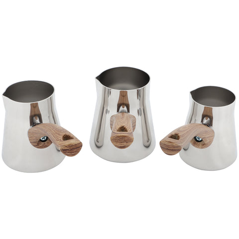 Serenk Definition Turkish coffee pot set, moka pot made of stainless steel
