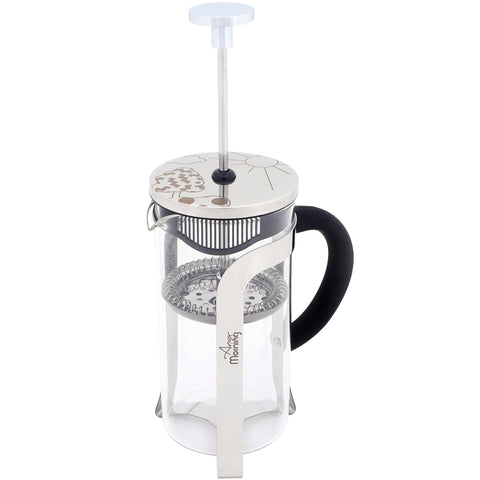 Any Morning FY450 French Press Coffee Maker, 600ml, Silver