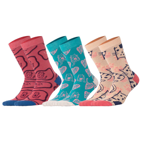 Biggdesign Cats Damen Socken Set  Größe 36-40 5er Pack