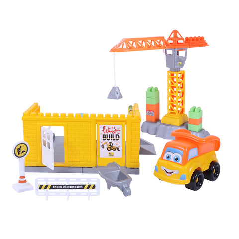 Ogi Mogi Toys crane construction site vehicle toy for ages 3 and up