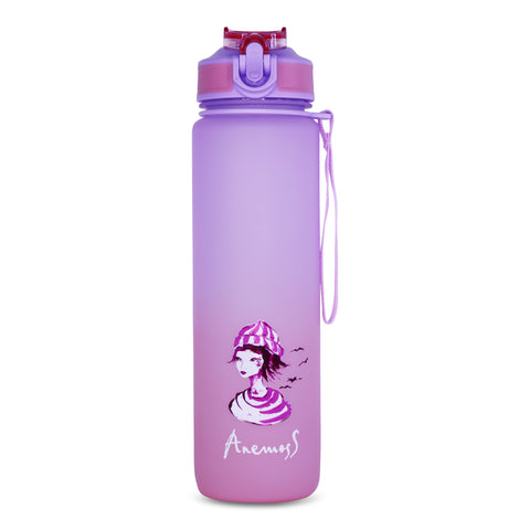ANEMOSS Anchor Pattern Tritan Water Bottle 1000 ml
