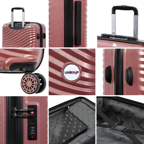 Biggdesign Moods Up Koffer Hartschalenkoffer Set Rosegold