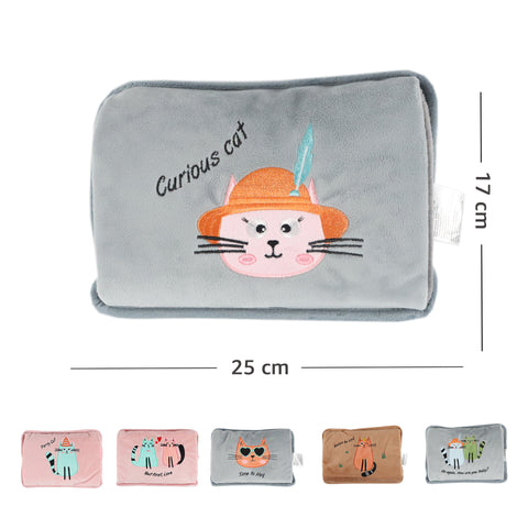 Biggdesign Cats Curious Cat Electric Hot Water Bottle