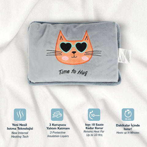 Biggdesign Cats Huggy Cat Electric Hot Water Bottle