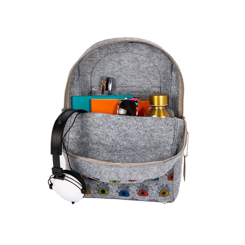 Biggdesign My Eyes on You Rucksack aus Filz, Bunt