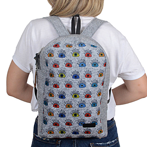 Biggdesign My Eyes on You Rucksack aus Filz, Bunt